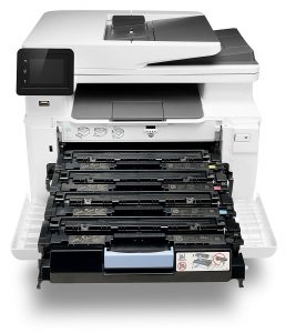 tiroirs et racks de l’imprimante laser HP M281FDW